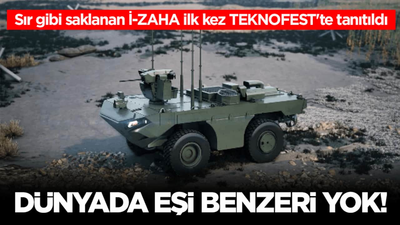 Sır gibi saklanan İ-ZAHA ilk kez TEKNOFEST'te tanıtıldı! Dünyada eşi benzeri yok!