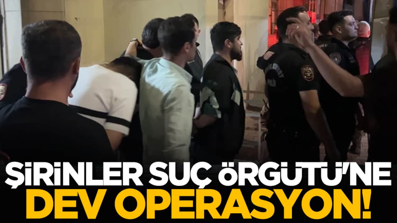 Şirinler Suç Örgütü'ne dev operasyon!