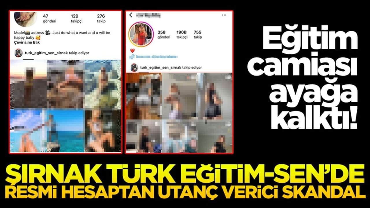 Şırnak Türk Eğitim-Sen’de resmi hesaptan utanç verici skandal: Eğitim camiası ayağa kalktı!