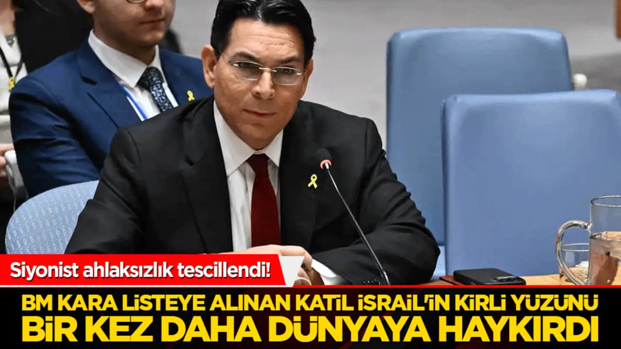 Siyonist ahlaksızlık tescillendi! BM kara listeye alınan katil İsrail'in kirli yüzünü bir kez daha dünyaya haykırdı!