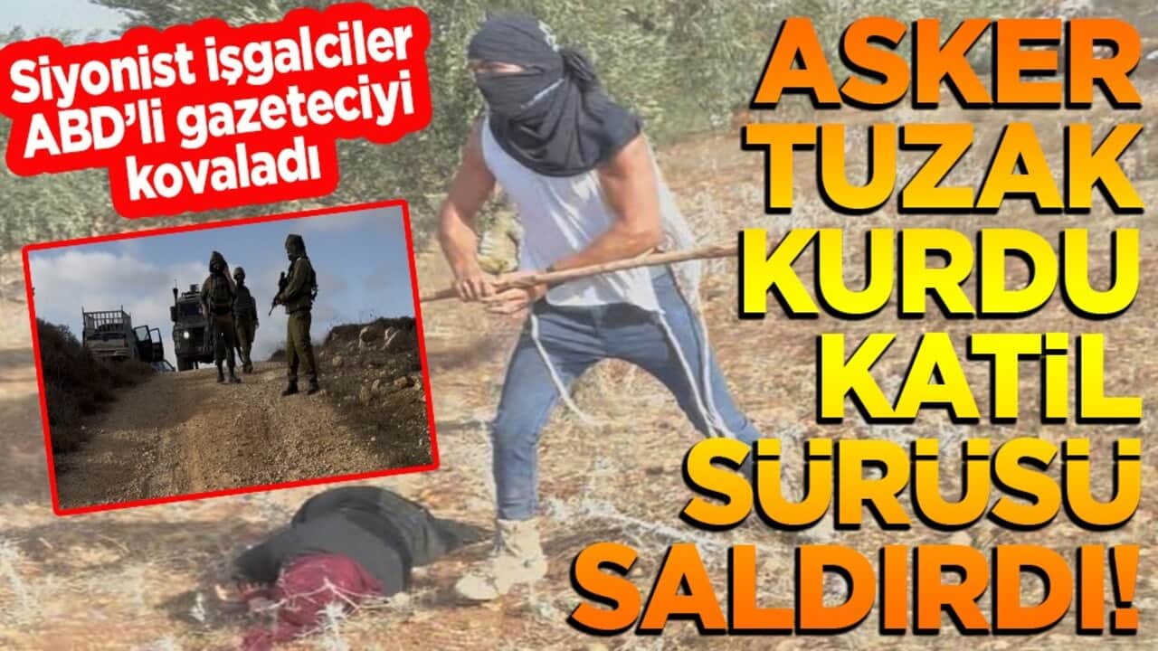 Siyonist işgalciler ABD’li gazeteciyi kovaladı. Asker tuzak kurdu katil sürüsü saldırdı