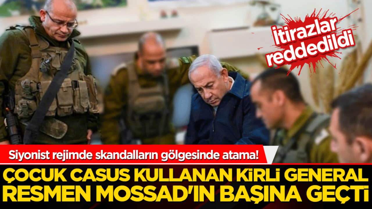 Siyonist rejimde skandalların gölgesinde atama! Çocuk casus kullanan kirli general resmen Mossad'ın başına geçti