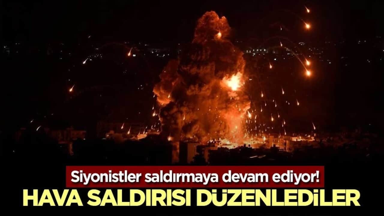 Siyonistler saldırmaya devam ediyor! Dahiye bölgesine hava saldırısı