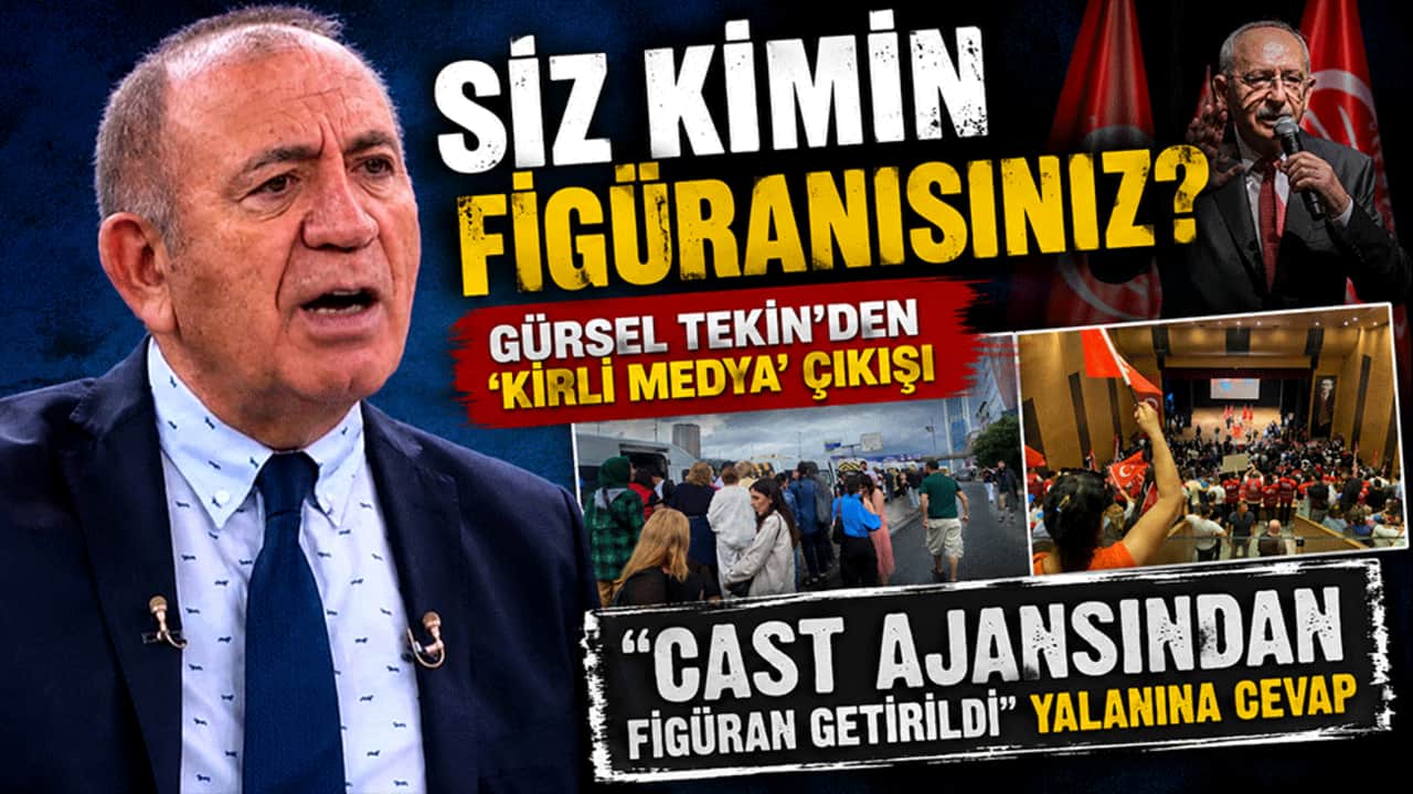 "Siz kimin figüranısınız?" Gürsel Tekin'den 'kirli medya' çıkışı "cast ajansından figüran getirildi" yalanına cevap