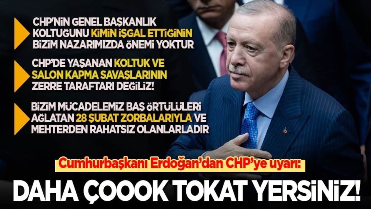 Son dakika! Cumhurbaşkanı Erdoğan'dan CHP'ye: Siz daha çoook tokat yersiniz!