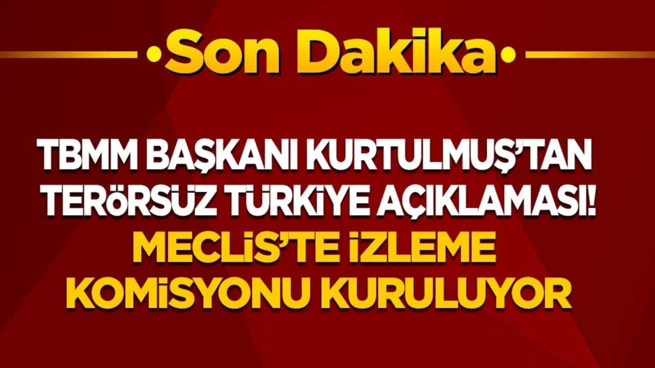 Son dakika! TBMM Başkanı Kurtulmuş’tan Terörsüz Türkiye açıklaması: Silah bırakıldığı teyit edilmeden yasa uygulanamaz
