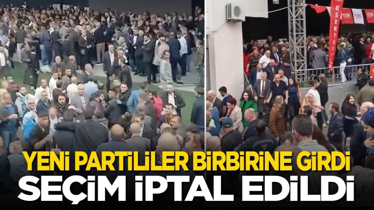 Son dakika! Yeni Partililer birbirine girdi, seçim iptal edildi