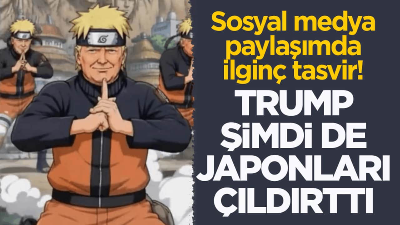 Sosyal medya paylaşımda ilginç tasvir! Trump şimdi de Japonları çıldırttı