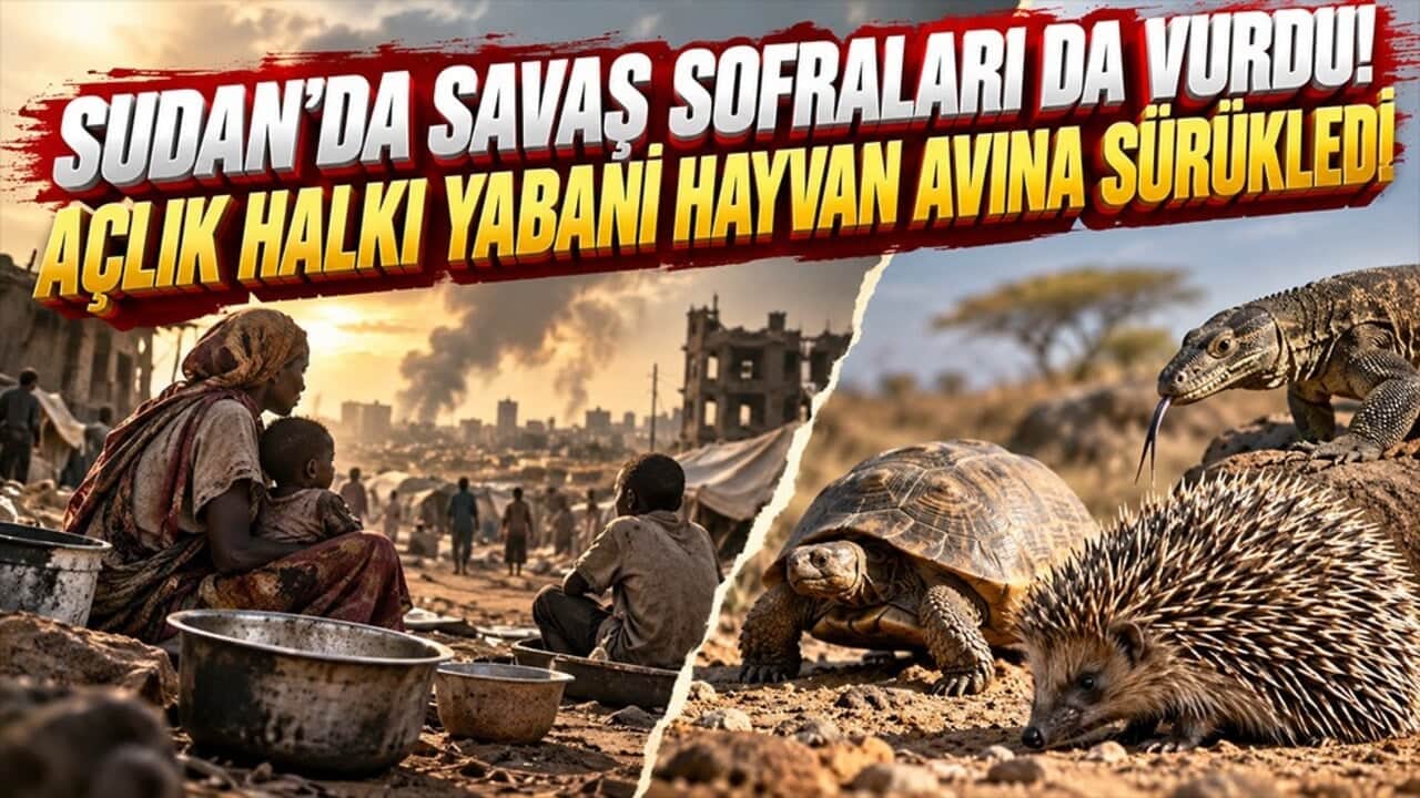 Sudan’da savaş sofraları da vurdu! Halk açlıktan kirpi ve kaplumbağa yiyor