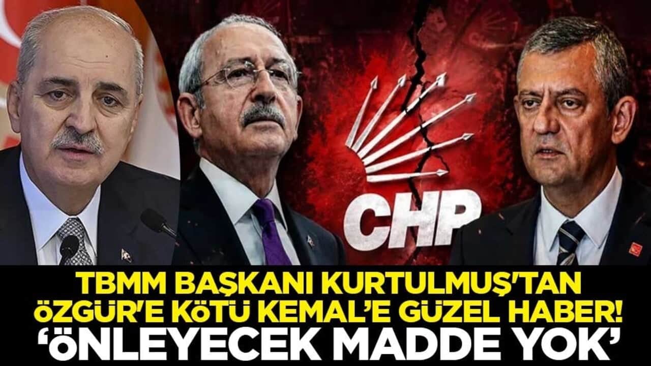 TBMM Başkanı Numan Kurtulmuş: Kemal Kılıçdaroğlu grup toplantısında konuşabilir, önleyecek madde yok
