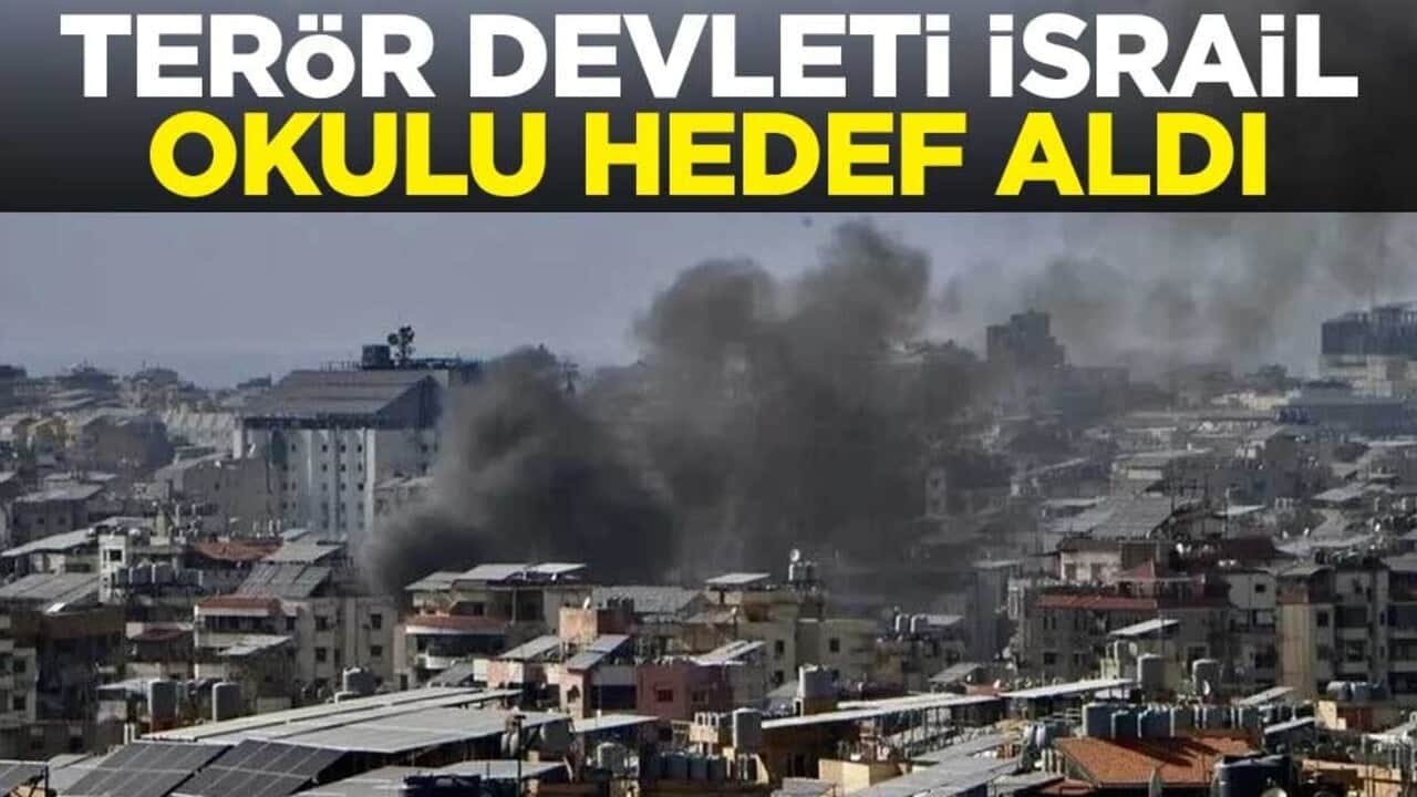 Terör devleti İsrail okulu hedef aldı