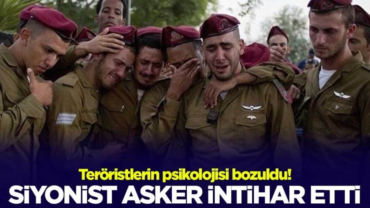 Teröristlerin psikolojisi bozuldu! Siyonist asker intihar etti