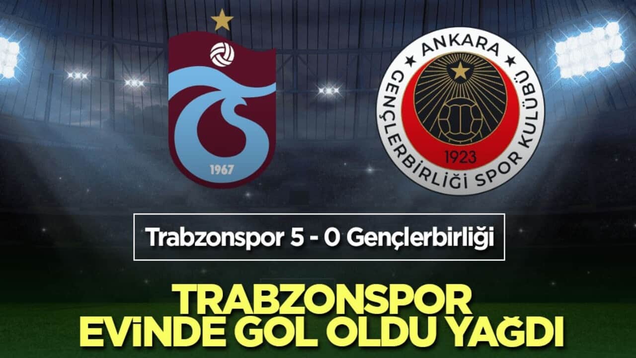 Trabzonspor evinde gol oldu yağdı
