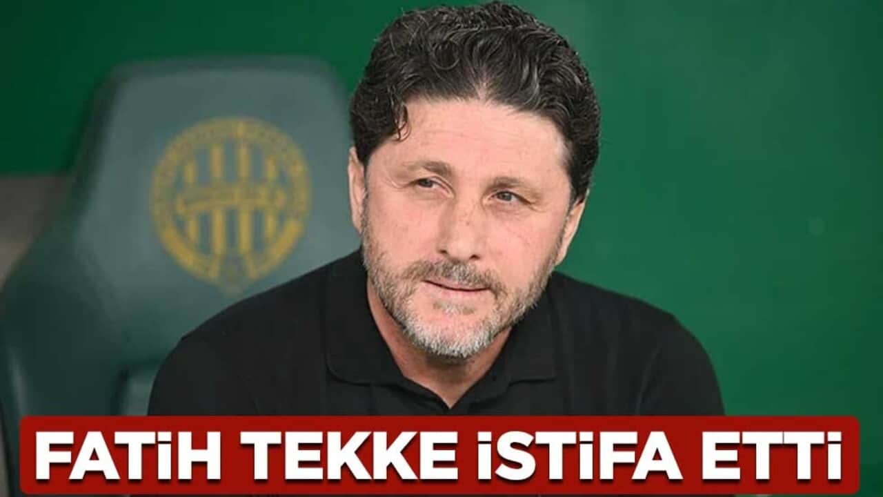 Trabzonspor Teknik Direktörü Fatih Tekke, istifa etti