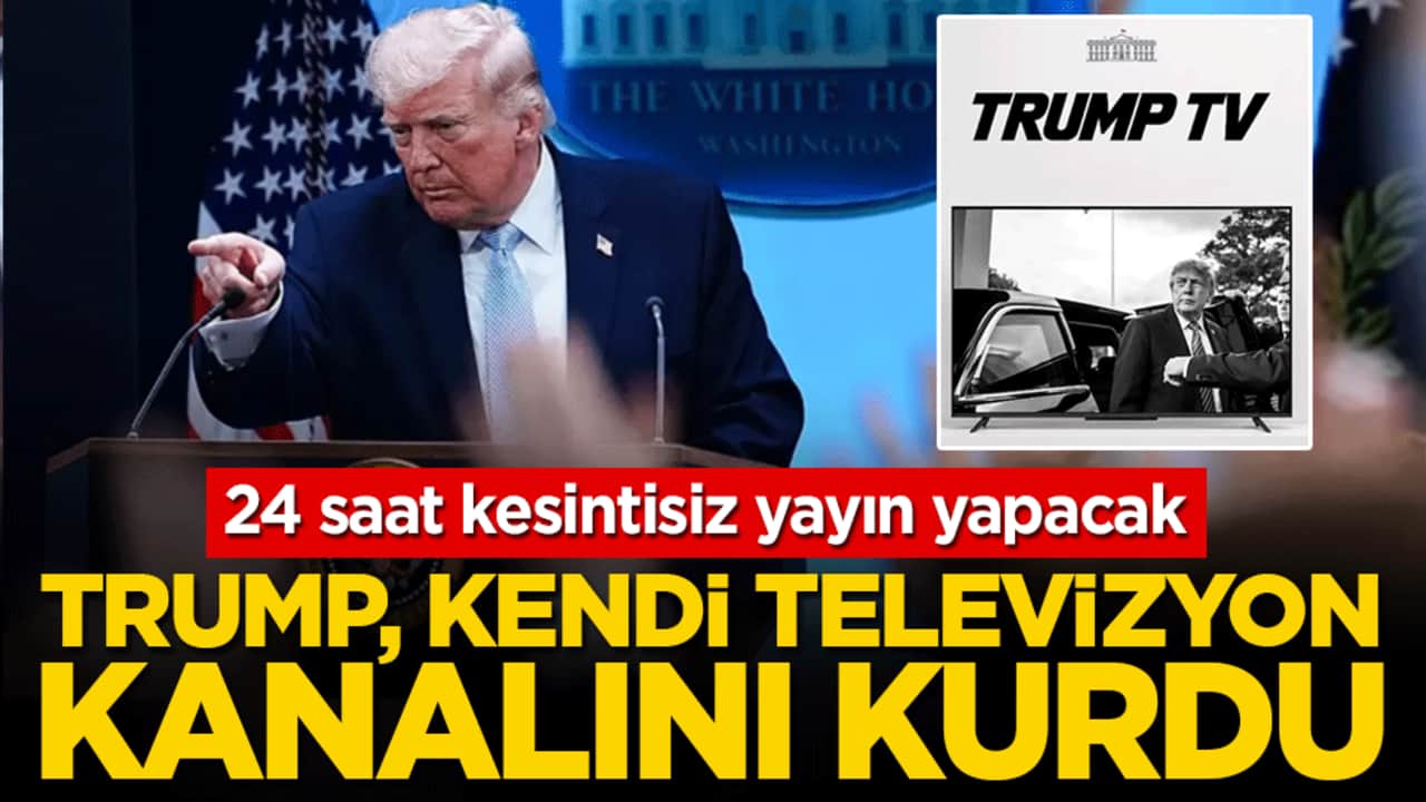 Trump, kendi televizyon kanalını kurdu! 24 saat kesintisiz yayın yapacak