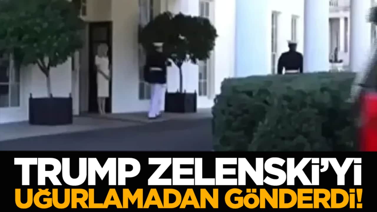 Trump, Zelenski’yi uğurlamadan gönderdi!