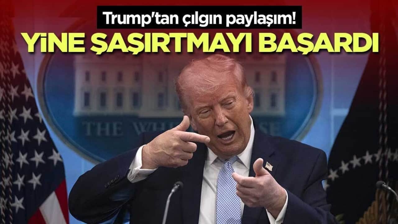 Trump'tan çılgın paylaşım! Yine şaşırtmayı başardı