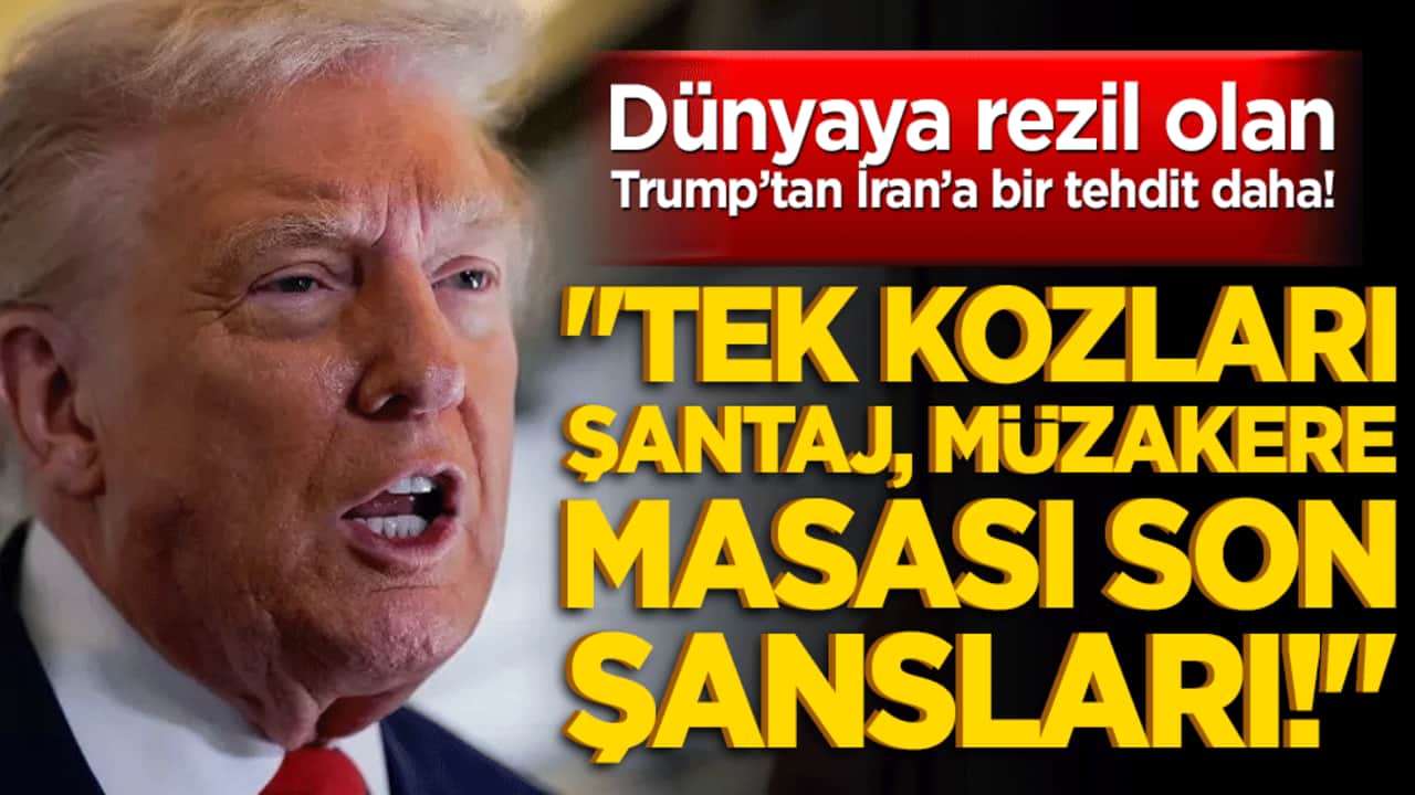 Trump'tan müzakere öncesi İran'a ağır suçlama! "Tek kozları şantaj, müzakere masası son şansları!"