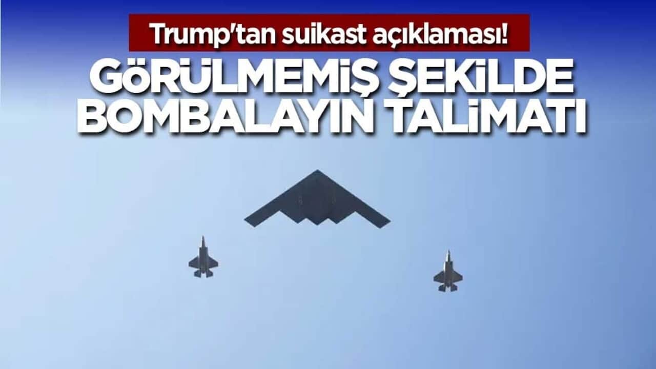 Trump'tan suikast açıklaması! Görülmemiş şekilde bombalayın talimatı