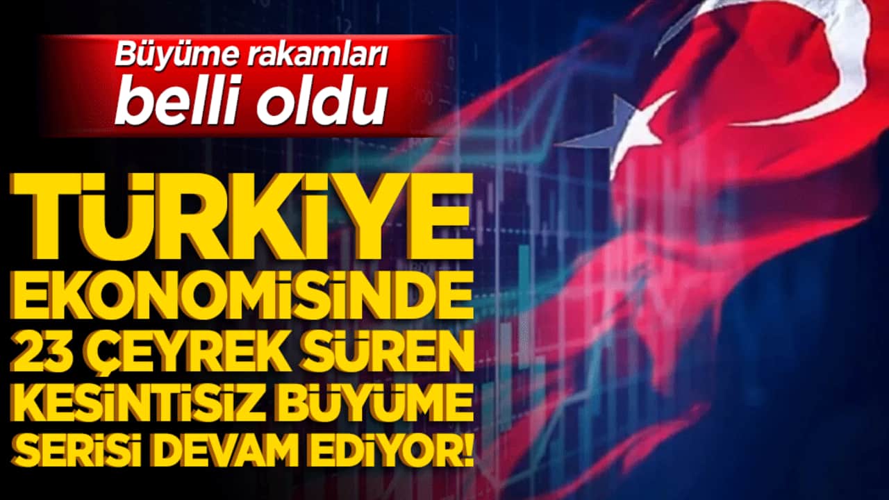 Türkiye büyüme rakamları belli oldu