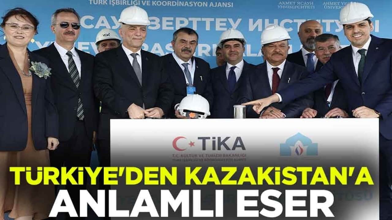 Türkiye'den Kazakistan'a anlamlı eser
