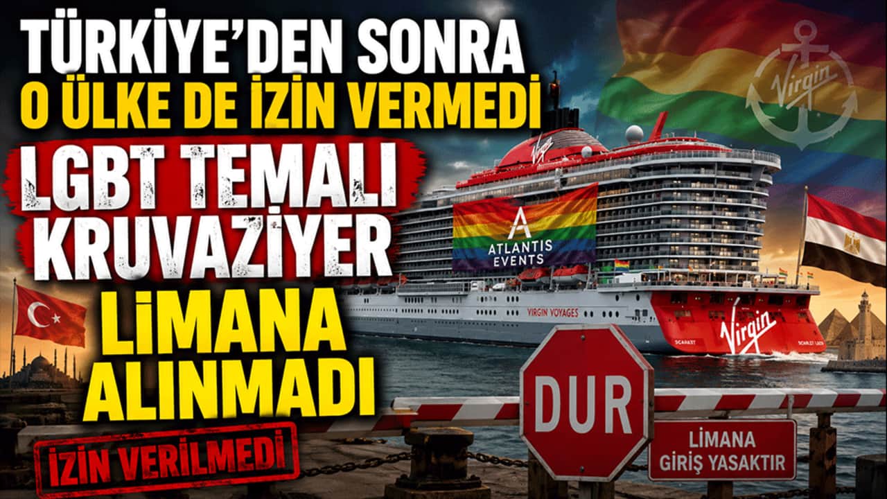 Türkiye'den sonra o ülke de izin vermedi! LGBT temalı kruvaziyer limana alınmadı