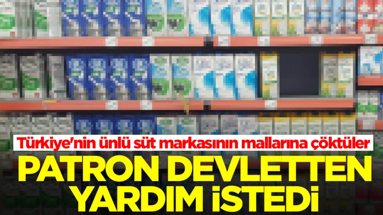Türkiye'nin ünlü süt markasının mallarına çöktüler: Ünlü patron devletten yardım istedi