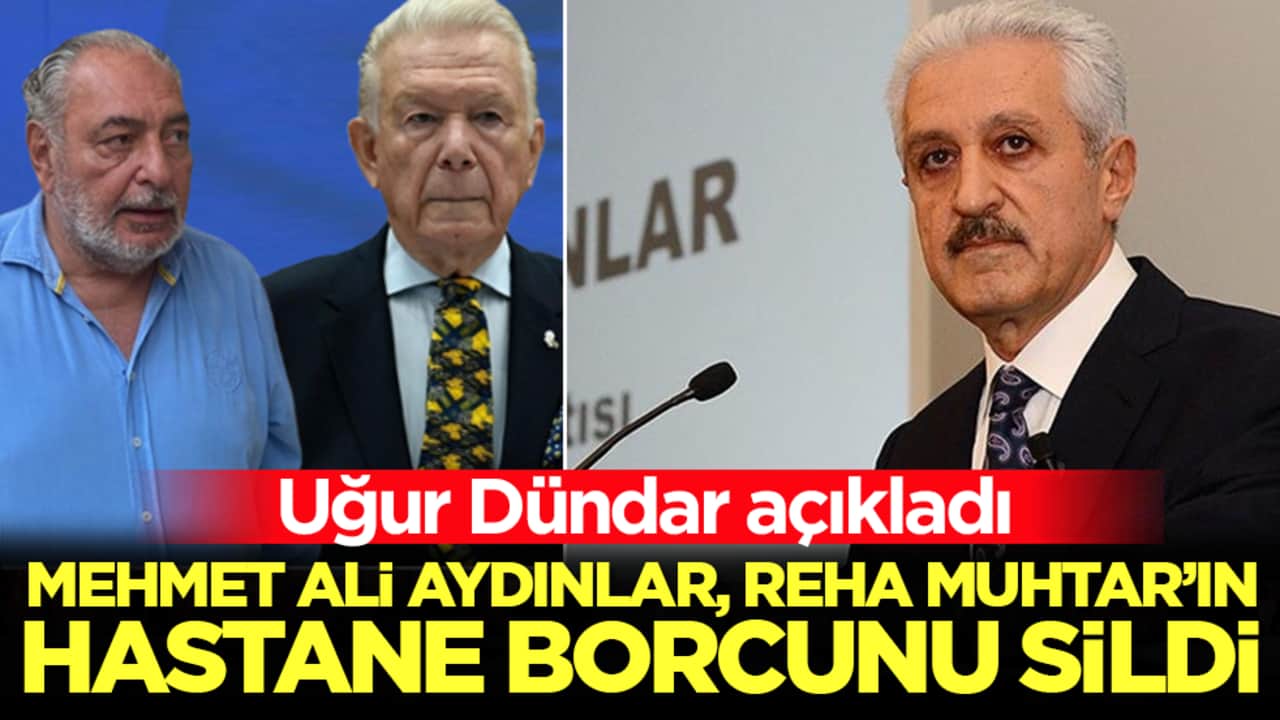 Uğur Dündar açıkladı: Mehmet Ali Aydınlar, Reha Muhtar'ın hastane borcunu sildi
