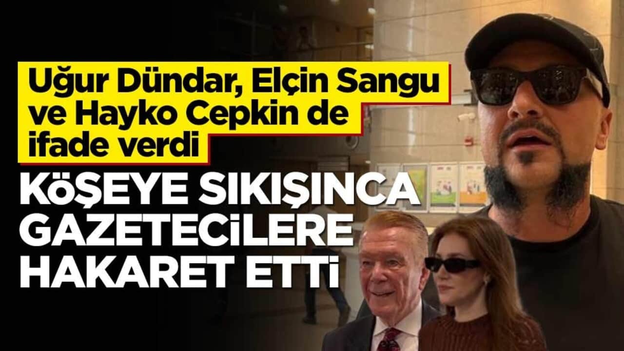 Uğur Dündar, Elçin Sangu ve Hayko Cepkin de Ahbap soruşturmasında ifade verdi... Hayko Cepkin köşeye sıkışınca gazetecilere hakaret etti