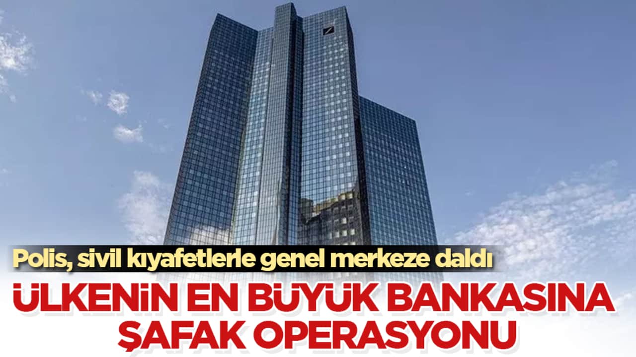 Ülkenin en büyük bankasına şafak operasyonu! Polis, sivil kıyafetlerle genel merkeze daldı