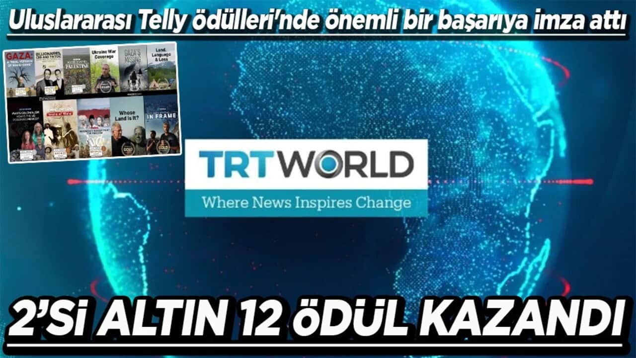 Uluslararası Telly Ödülleri'nde önemli bir başarıya imza attı TRT World 2’si altın 12 ödül kazandı