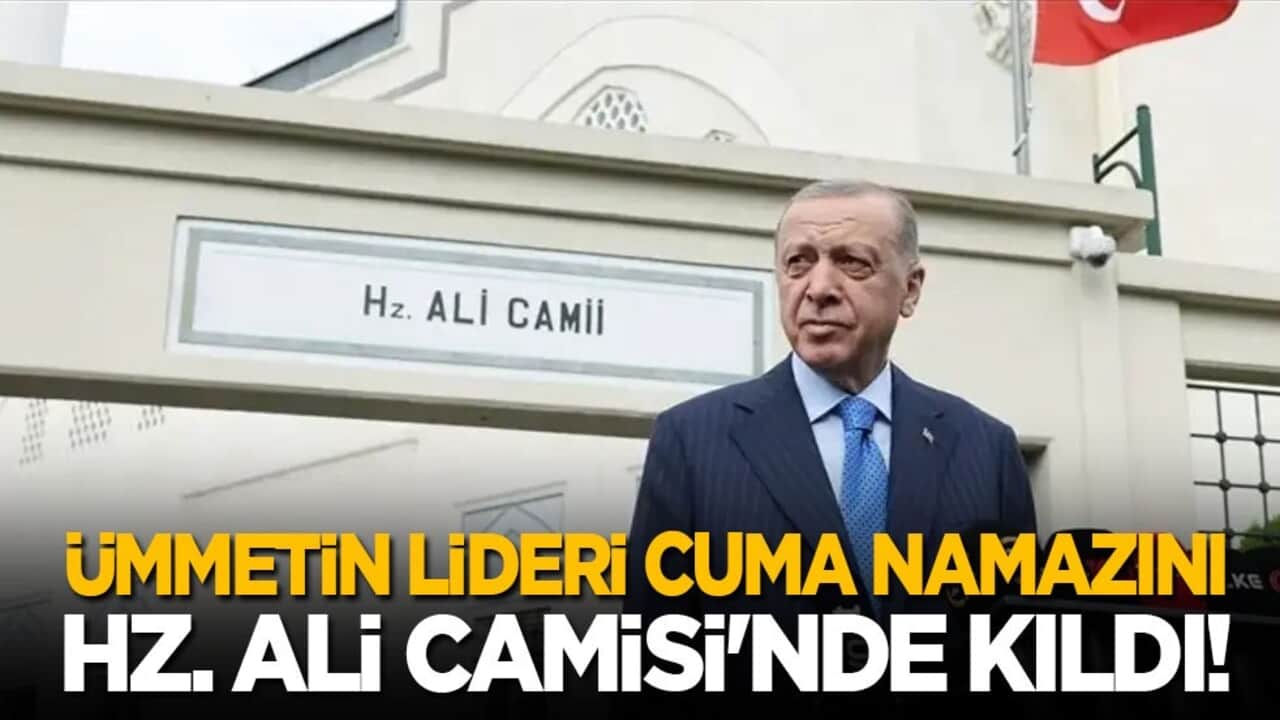 Ümmetin lideri cuma namazını Hz. Ali Camisi'nde kıldı!