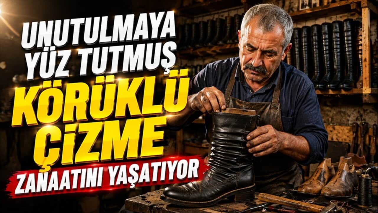Unutulmaya yüz tutmuş körüklü çizme zanaatını yaşatıyor