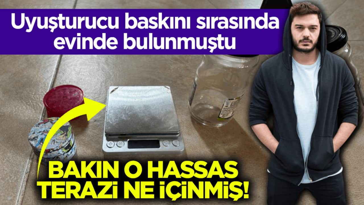 Uyuşturucu baskını sırasında evinde bulunmuştu! Bakın o hassas terazi ne içinmiş