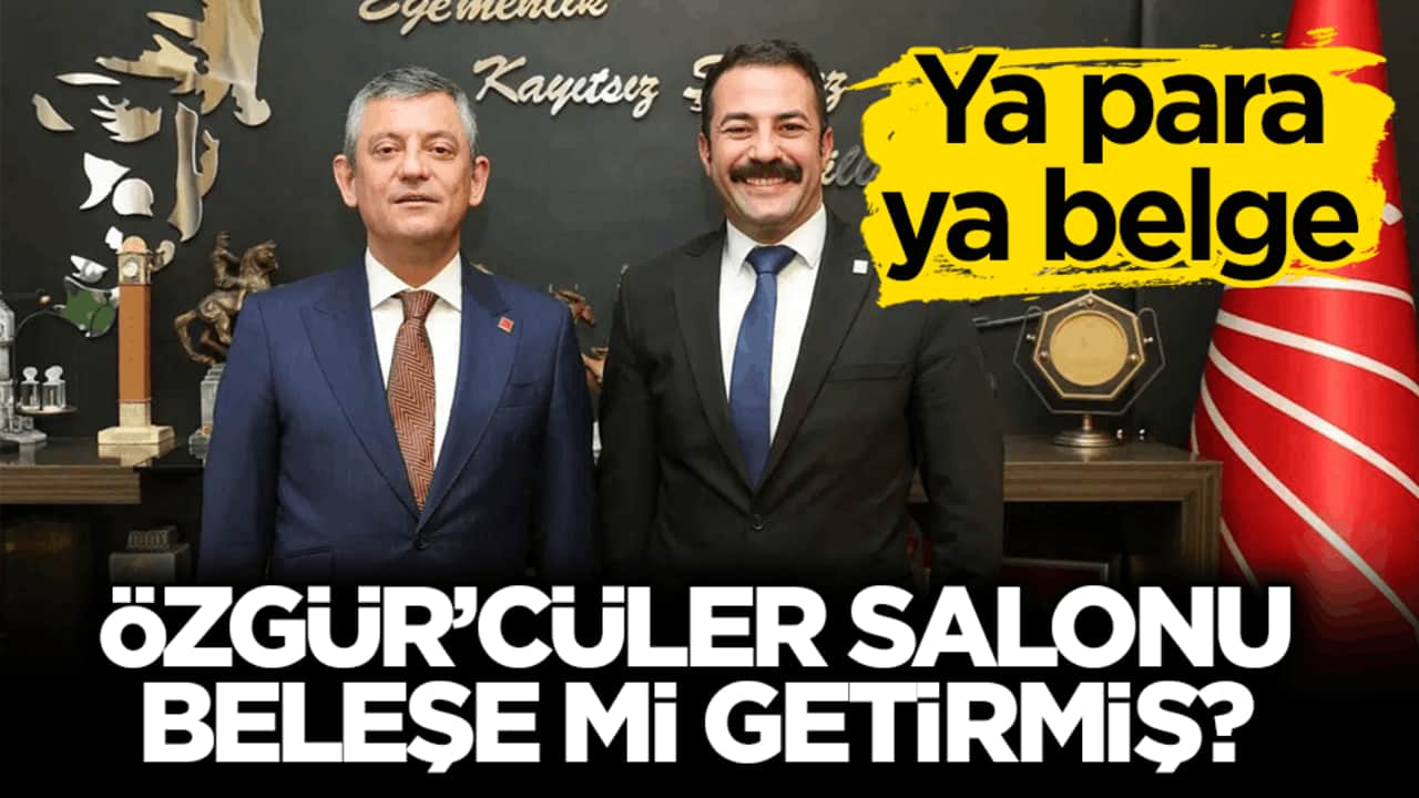 Ya para ya belge! Özgür’cüler salonu beleşe mi getirmiş?