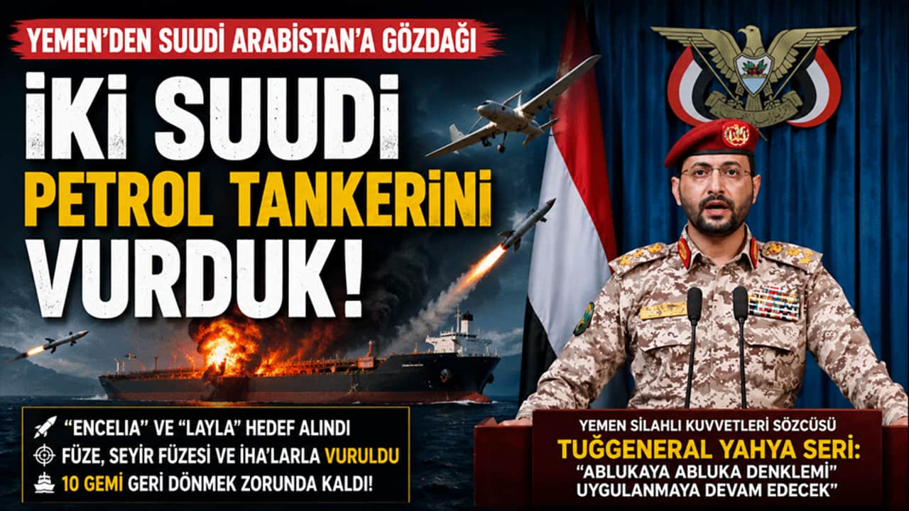 Yemen'den Suudi petrol tankerlerine füze ve İHA saldırısı