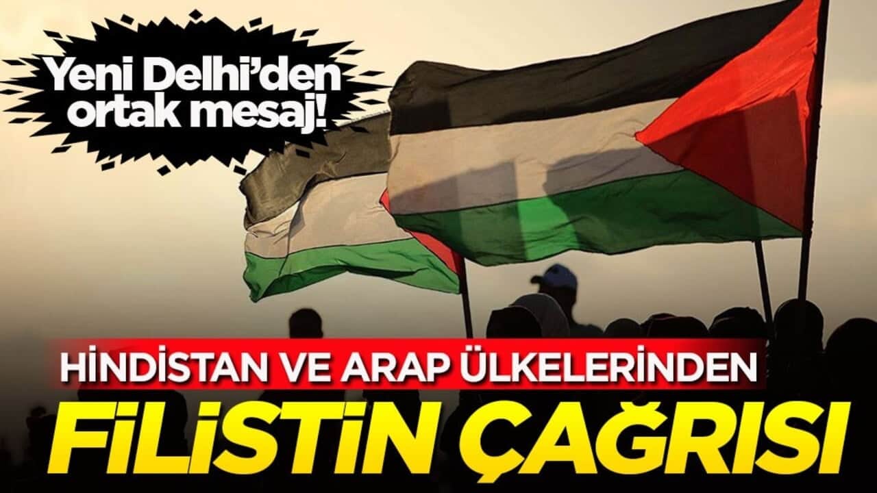 Yeni Delhi’den ortak mesaj! Hindistan ve Arap ülkelerinden Filistin çağrısı
