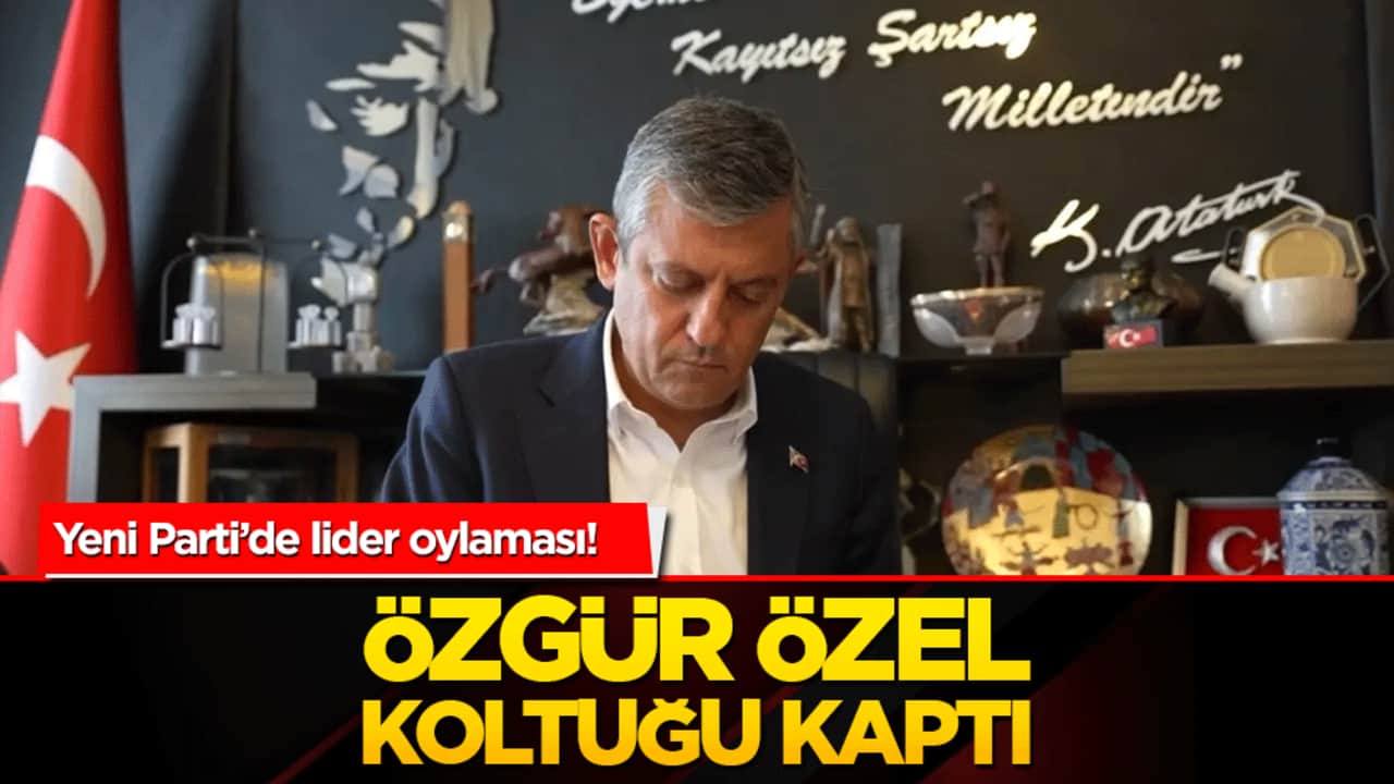 Yeni Parti’de lider oylaması! Özgür Özel koltuğu kaptı
