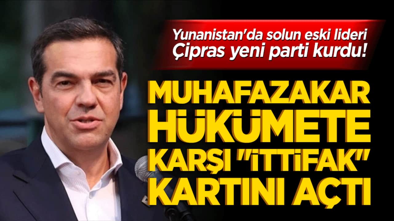 Yunanistan'da solun eski lideri Çipras yeni parti kurdu! Muhafazakar hükümete karşı "İttifak" kartını açtı!