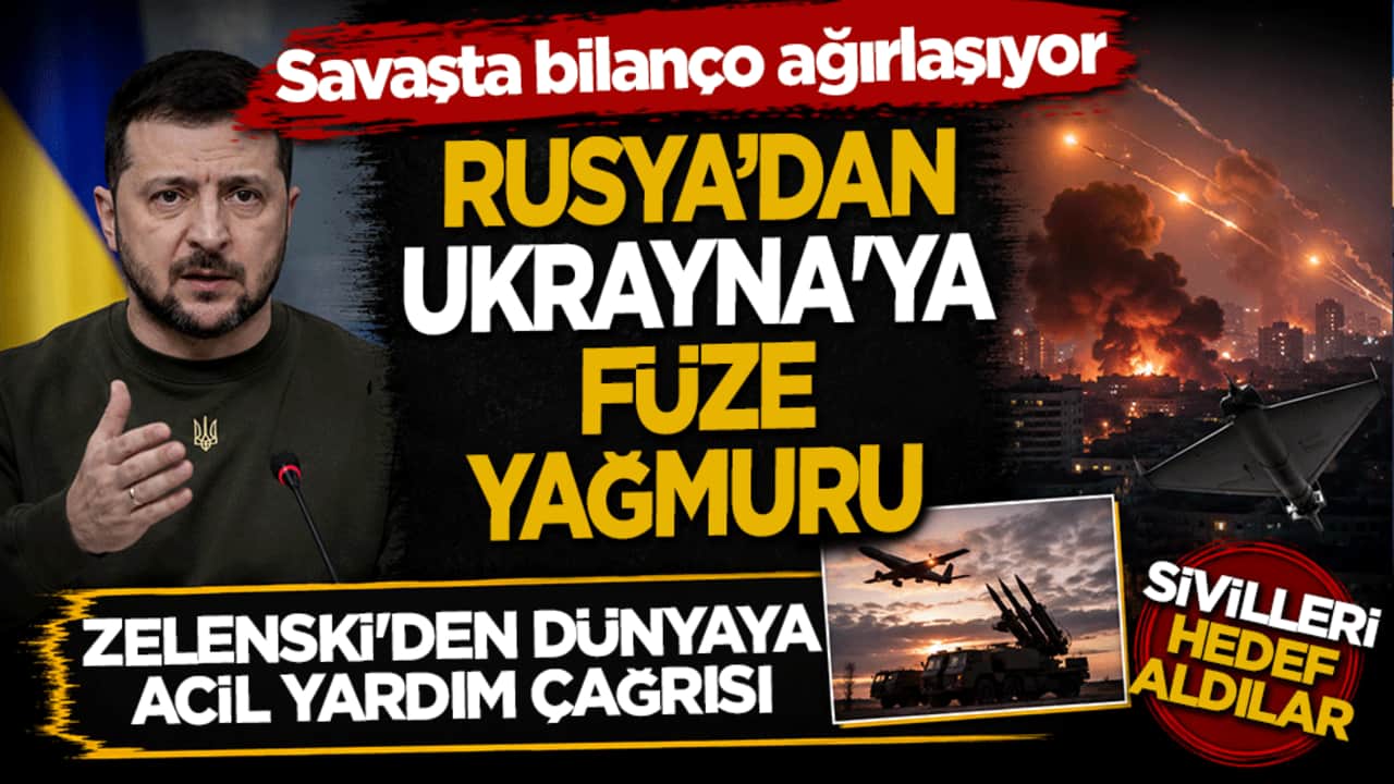 Zelenski, acil destek istedi: Rusya saldırıları yoğunlaştırdı