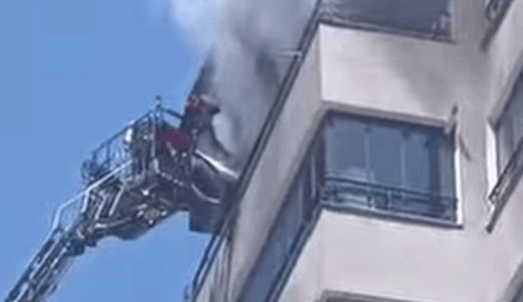 8 katlı binada can pazarı
