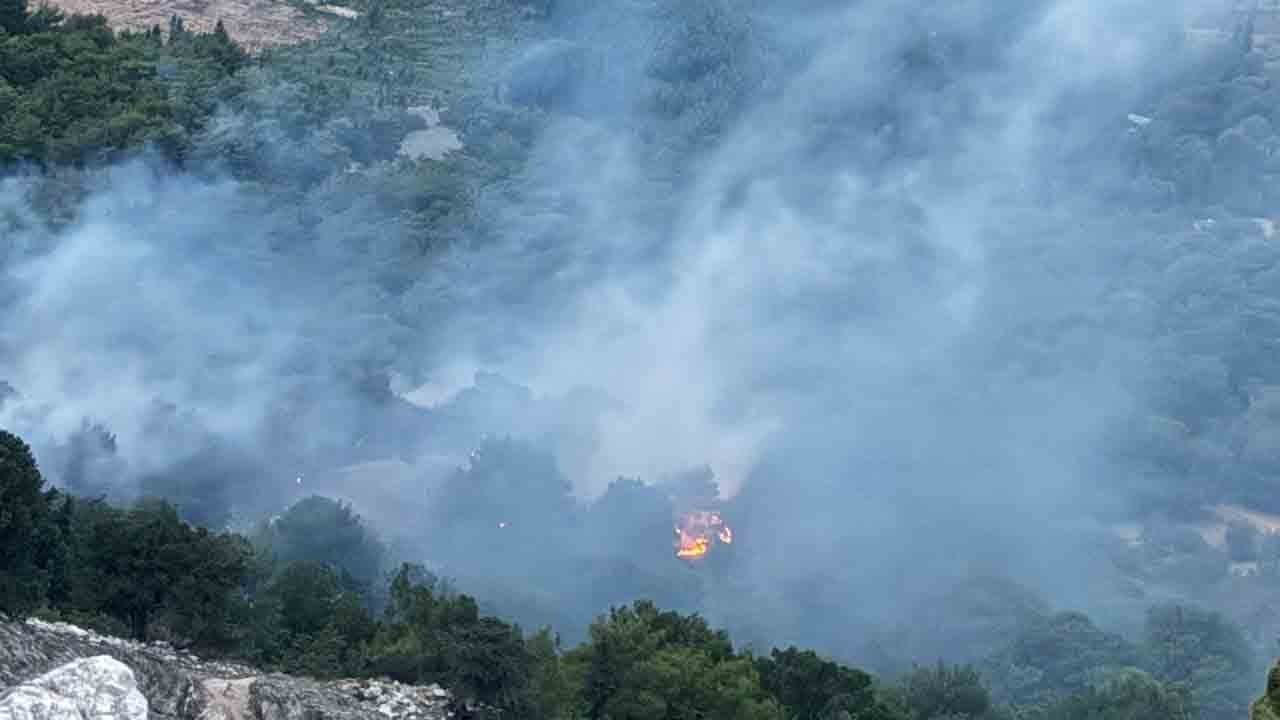 Adıyaman'dan korkutan haber: Yıldırım düşen orman alev alev yandı!