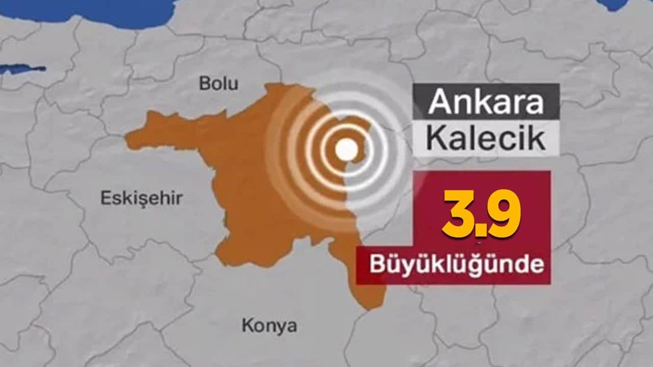 Ankara’da deprem! Başkent 3.9 ile sallandı