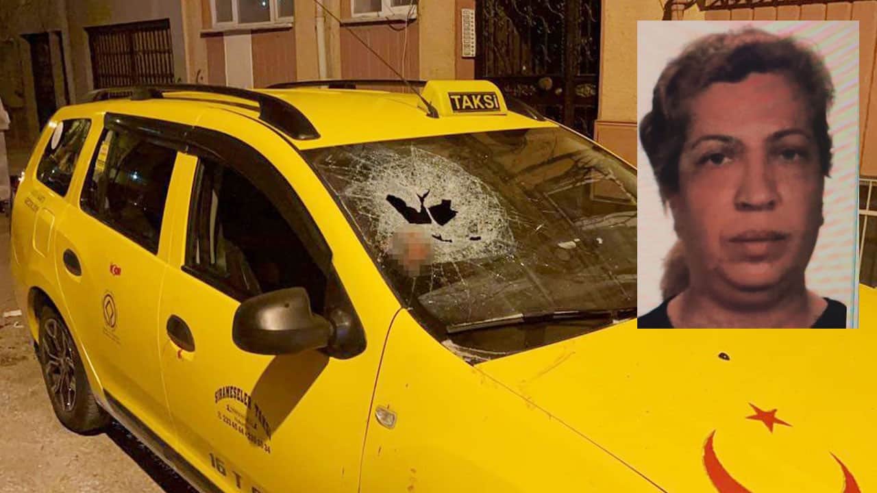 Annesini bıçakla doğrayıp yoldan geçen taksiye kafa attı!