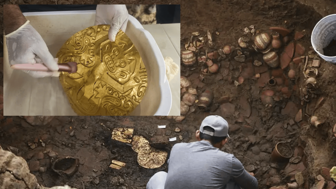 Antik mezardan altın fışkırdı!