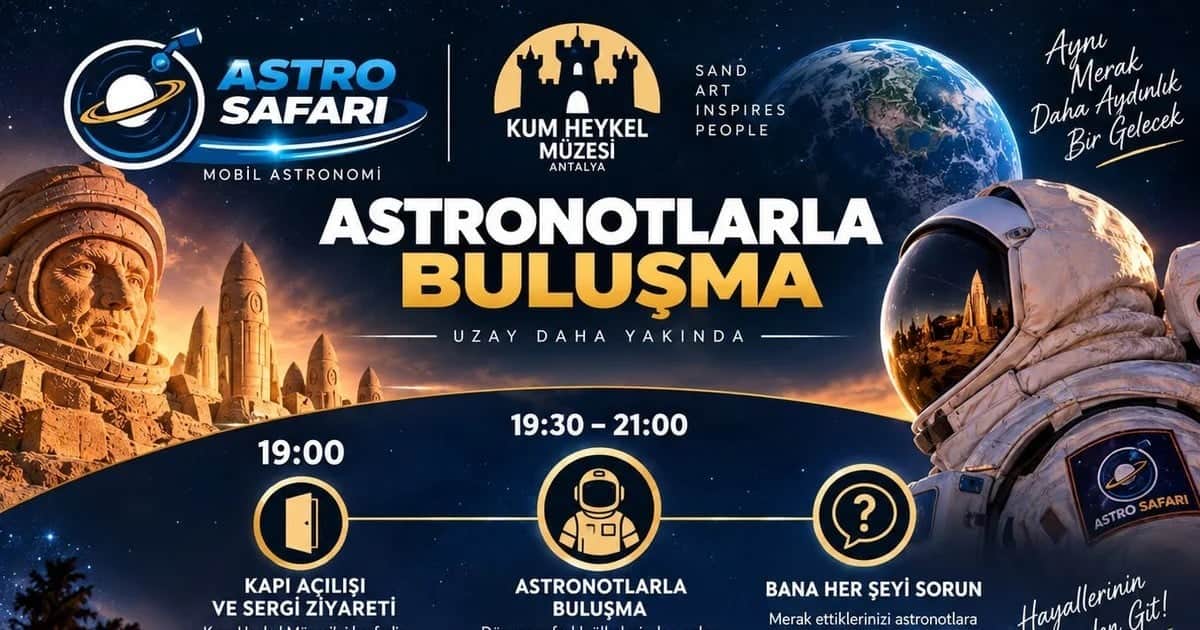 Aralarında Gezeravcı'nın da olduğu 30 astronot 6 Ekim'de Antalya'da çocuklarla buluşacak