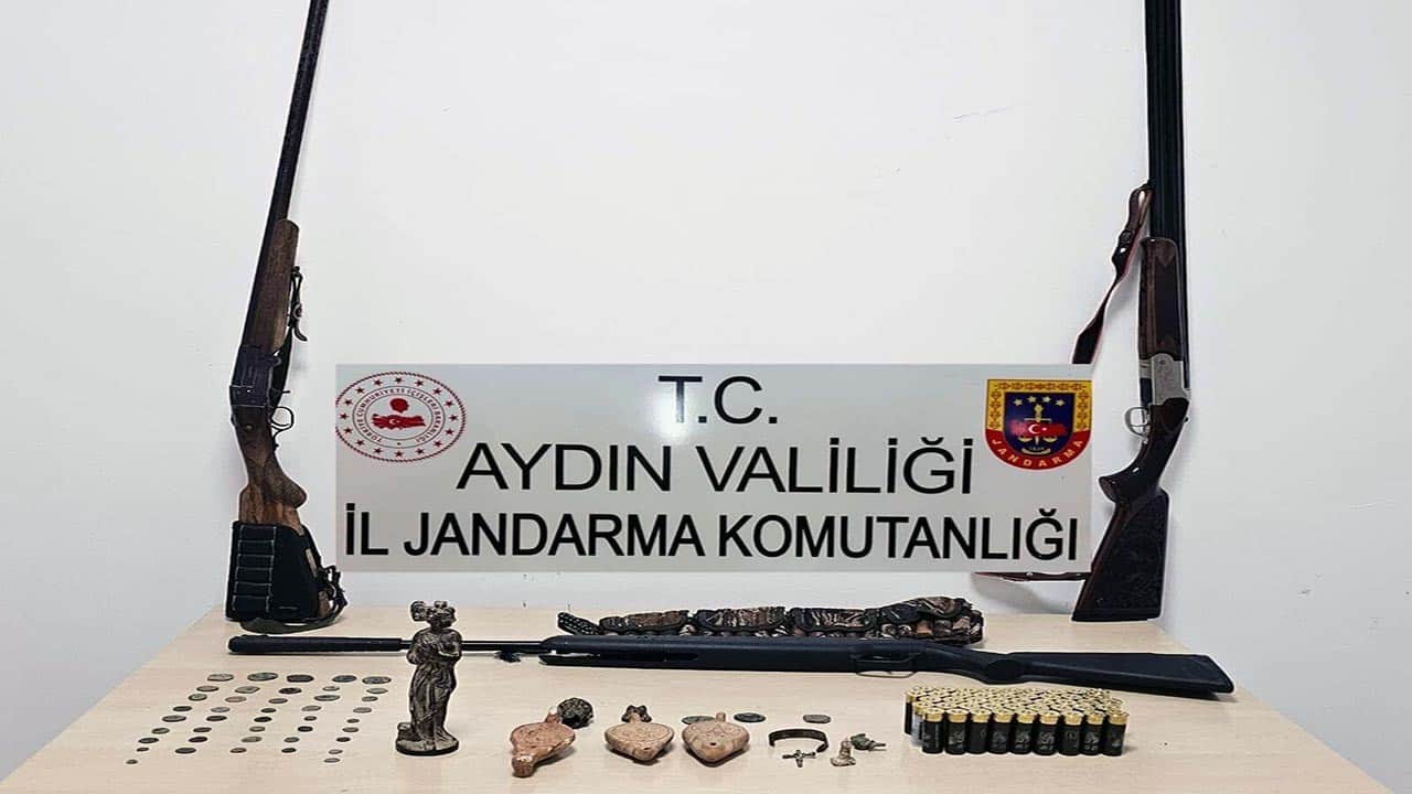Aydın’da tarihi eser operasyonu! Çok sayıda eser ele geçirildi