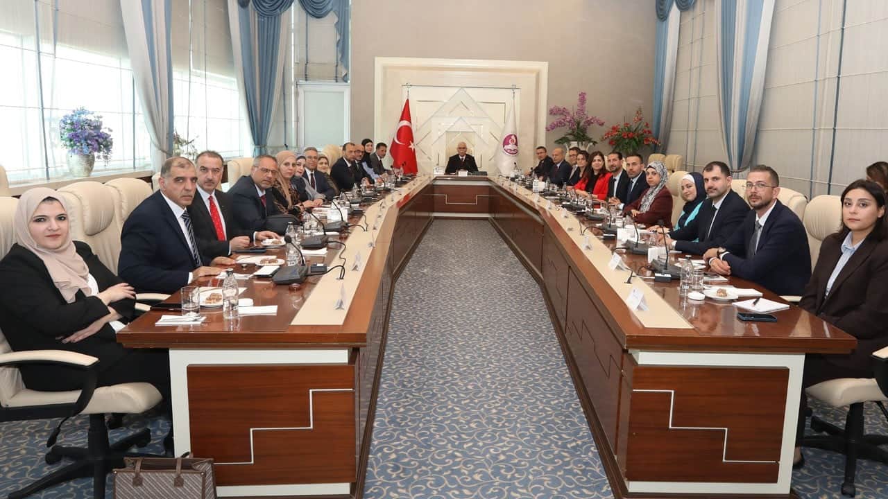 AYM Başkanı, Filistinli yargı heyetini kabul etti! Filistin’deki zulüm derhal son bulmalı