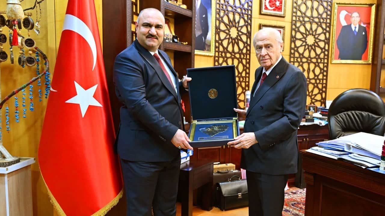 Bahçeli, Kerkük’ün ilk Türkmen Valisi Seman Ağa’yı kabul etti!