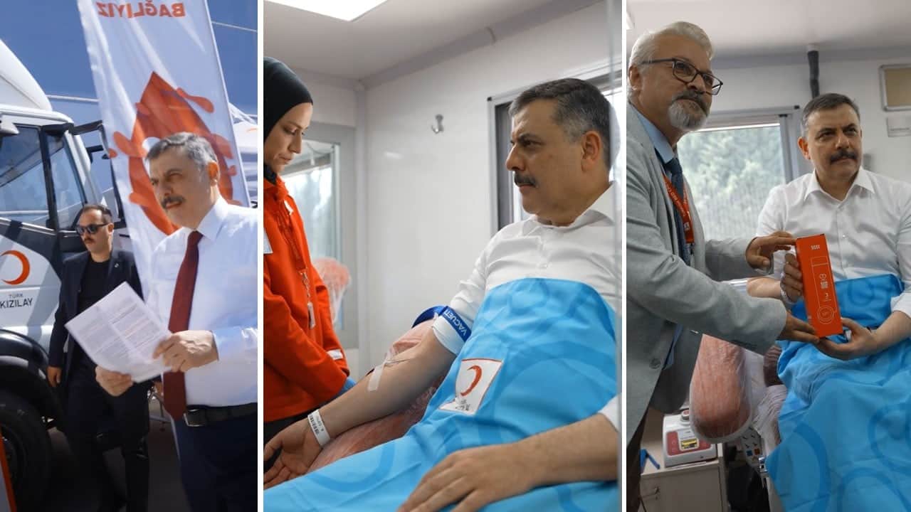 Bakan Çiftçi, Kızılay’a kan bağışladı